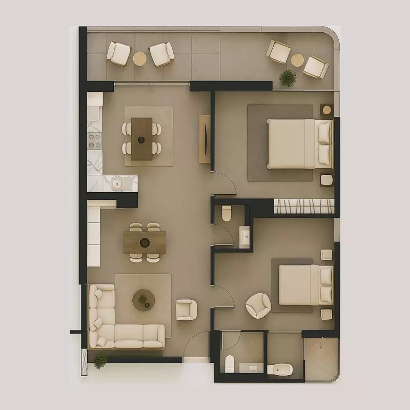 2 Bedroom